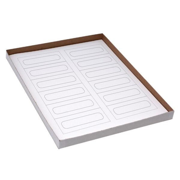 Nevs 1-6/10" x 3-1/2" Laser Sheet Labels White LL-35-16 - main